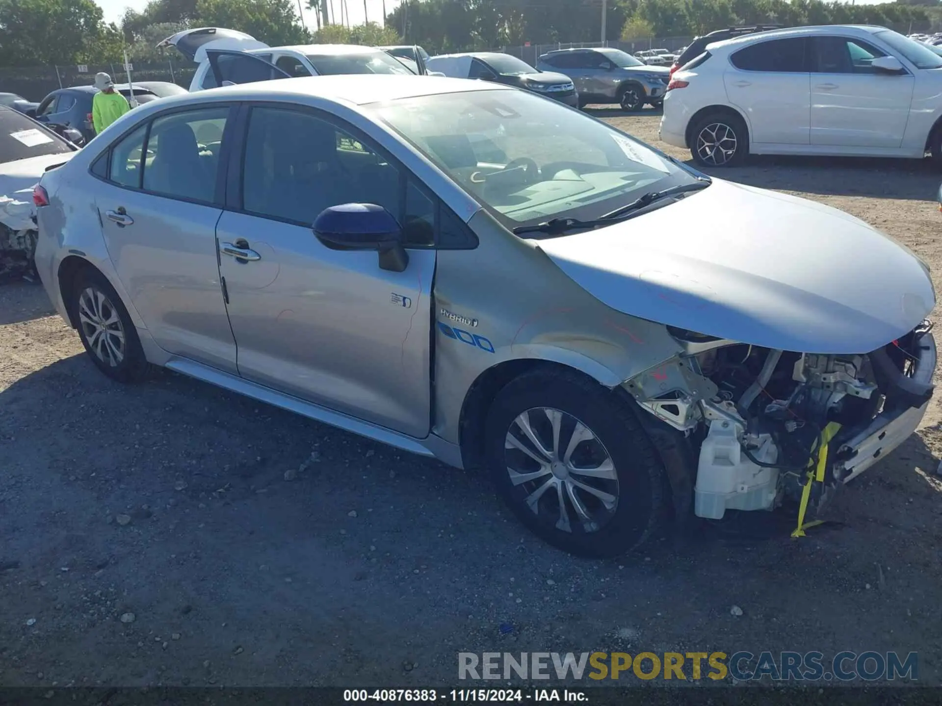 1 fotografías del automóvil dañado JTDEBRBE4LJ010767 TOYOTA COROLLA 2020