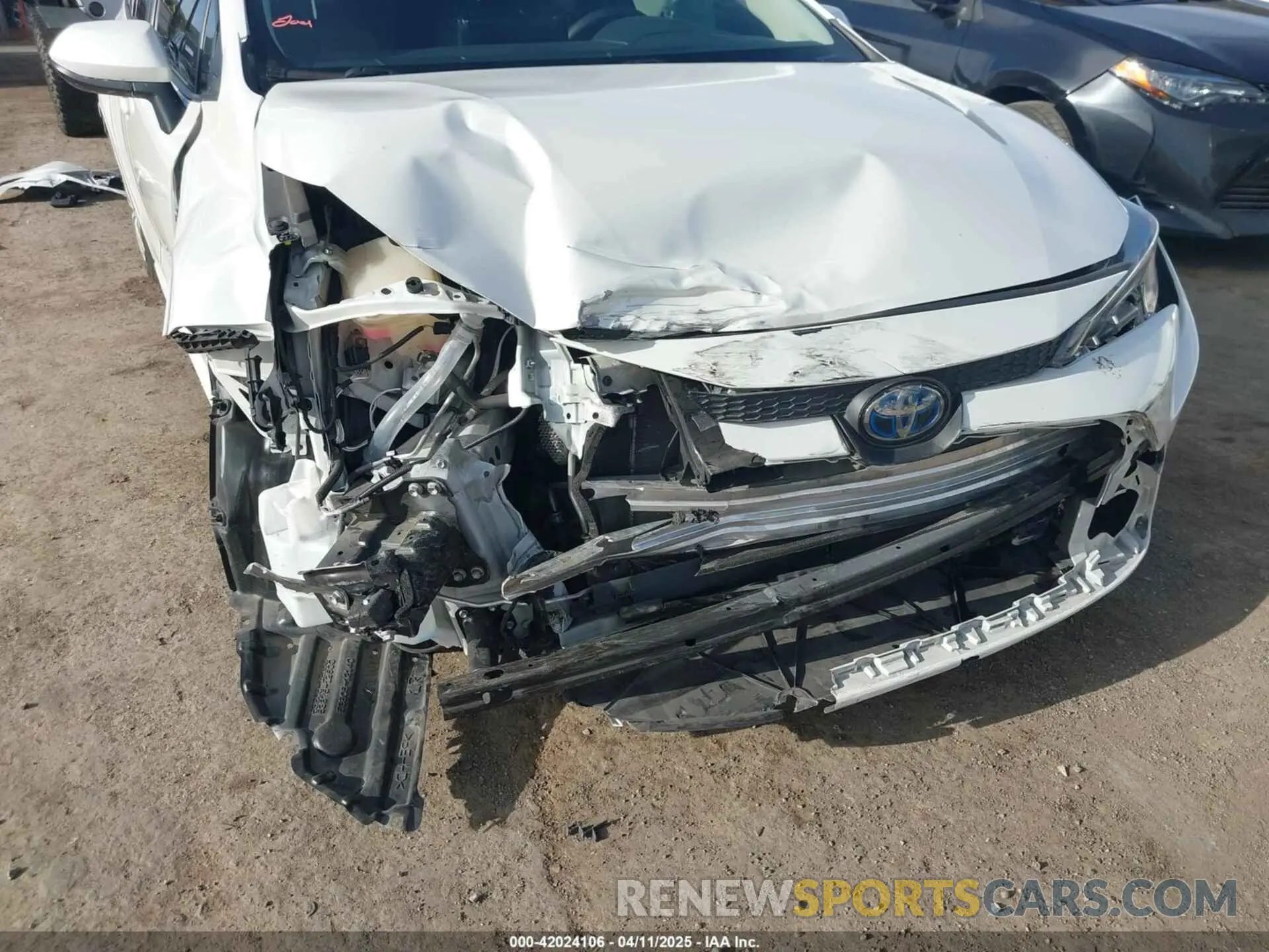 6 fotografías del automóvil dañado JTDEBRBE4LJ019579 TOYOTA COROLLA 2020