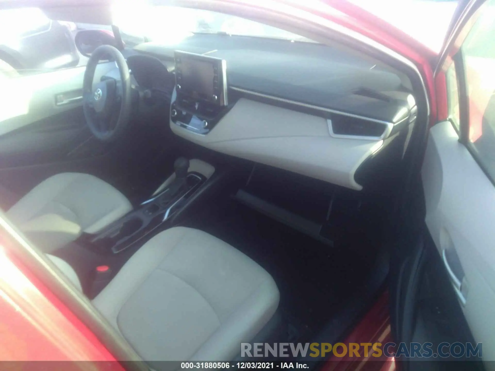 5 fotografías del automóvil dañado JTDEBRBE4LJ028802 TOYOTA COROLLA 2020