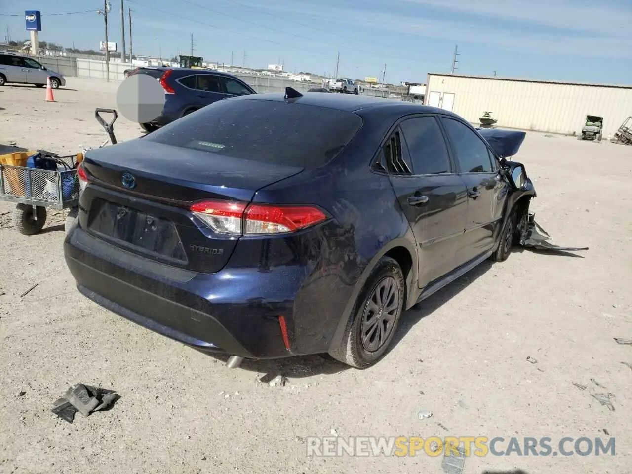 4 fotografías del automóvil dañado JTDEBRBE4LJ030162 TOYOTA COROLLA 2020