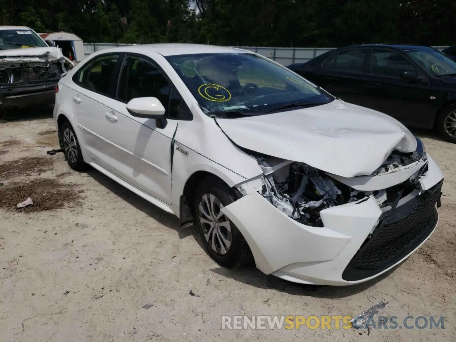 1 fotografías del automóvil dañado JTDEBRBE5LJ023771 TOYOTA COROLLA 2020