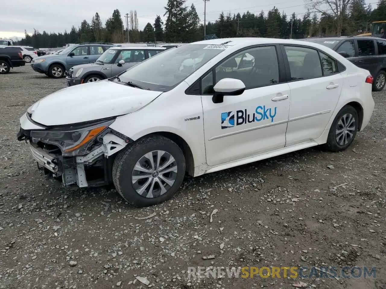 1 fotografías del automóvil dañado JTDEBRBE5LJ025424 TOYOTA COROLLA 2020