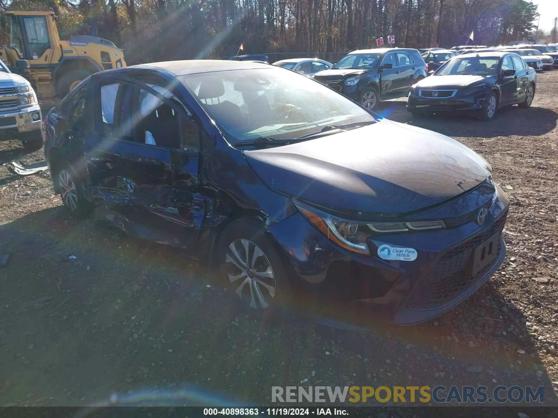 1 fotografías del automóvil dañado JTDEBRBE6LJ004131 TOYOTA COROLLA 2020