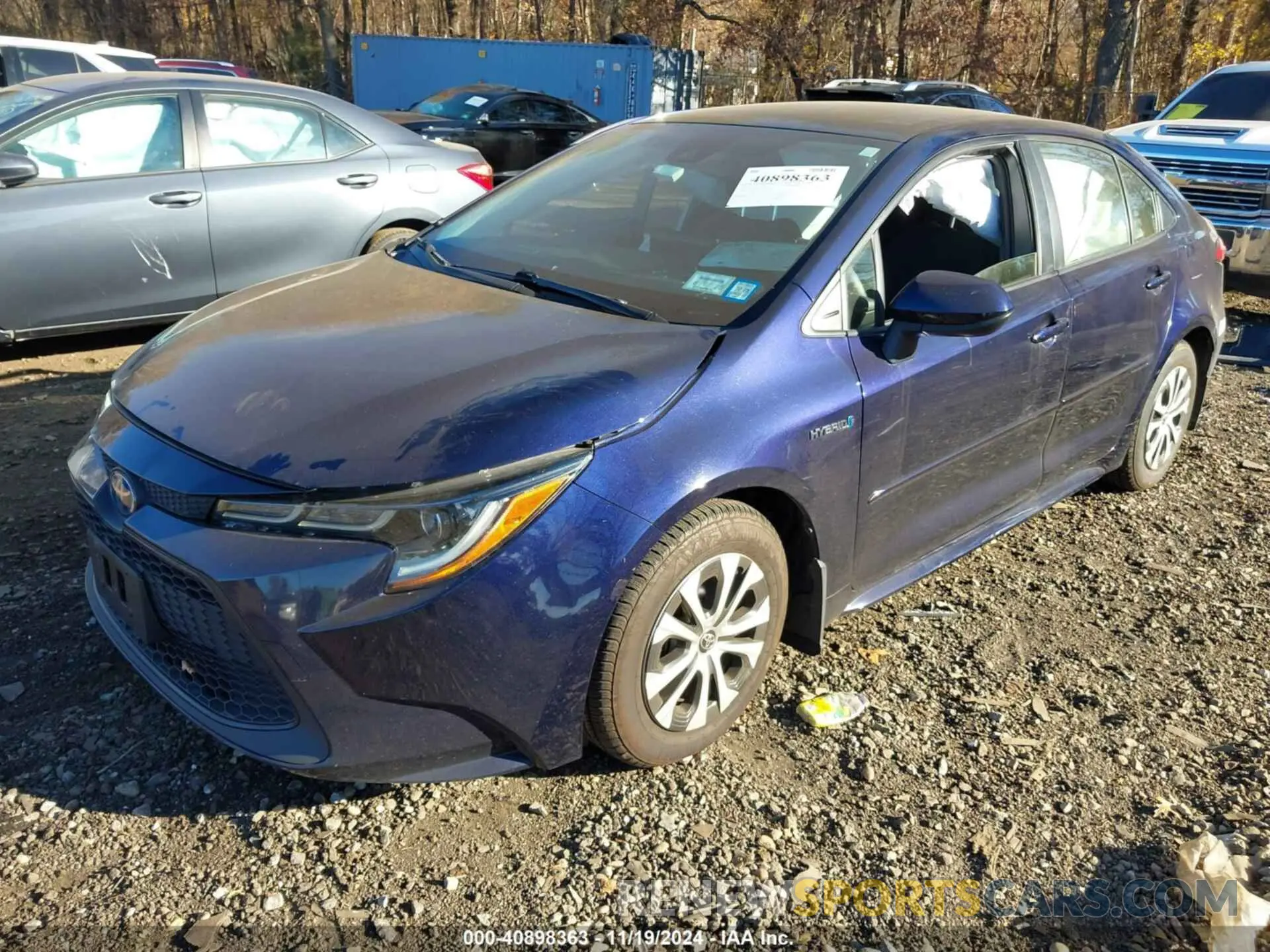 2 fotografías del automóvil dañado JTDEBRBE6LJ004131 TOYOTA COROLLA 2020
