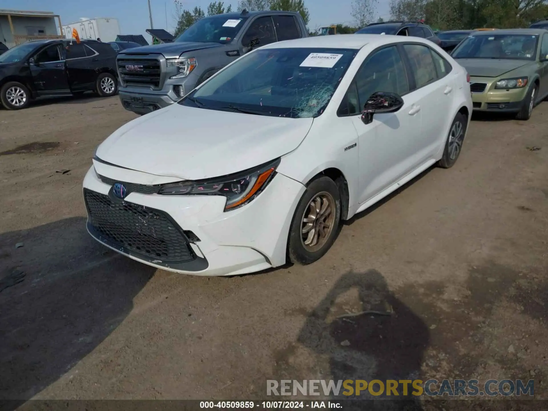 2 fotografías del automóvil dañado JTDEBRBE6LJ008860 TOYOTA COROLLA 2020