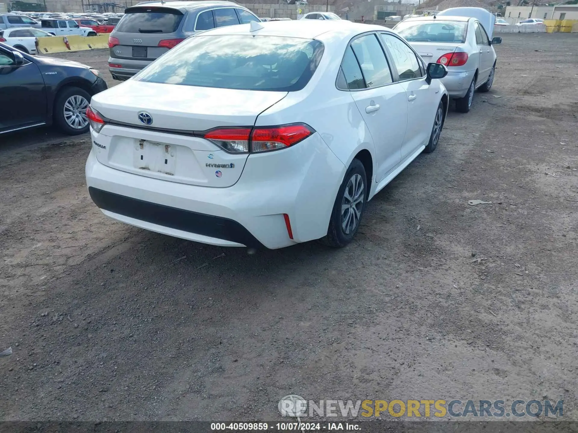 4 fotografías del automóvil dañado JTDEBRBE6LJ008860 TOYOTA COROLLA 2020