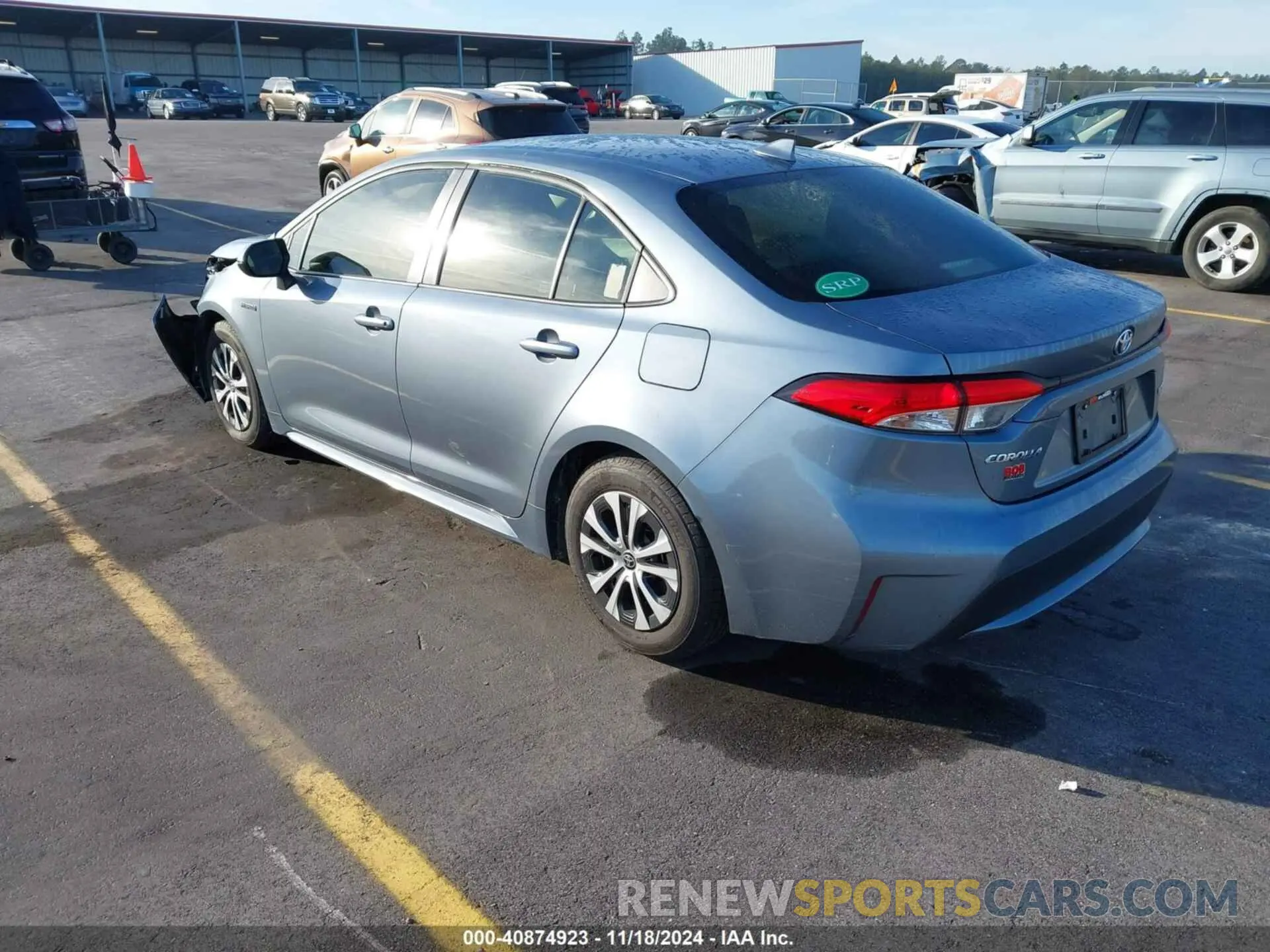 3 fotografías del automóvil dañado JTDEBRBE6LJ015274 TOYOTA COROLLA 2020