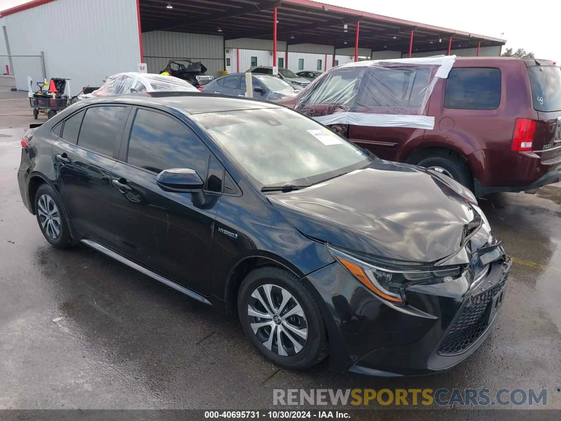 1 fotografías del automóvil dañado JTDEBRBE6LJ027246 TOYOTA COROLLA 2020