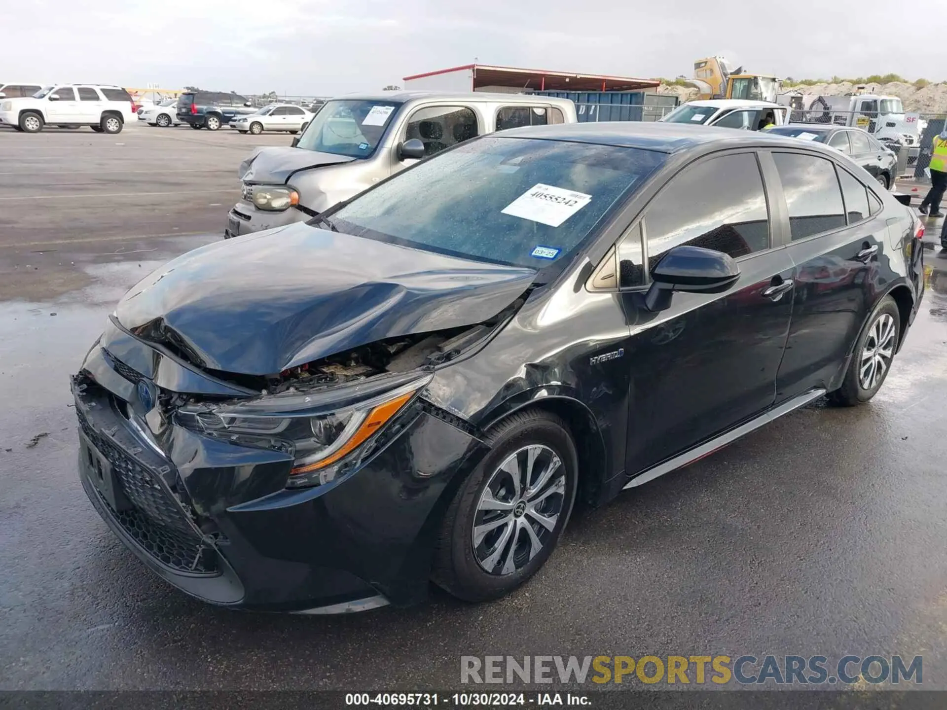 2 fotografías del automóvil dañado JTDEBRBE6LJ027246 TOYOTA COROLLA 2020