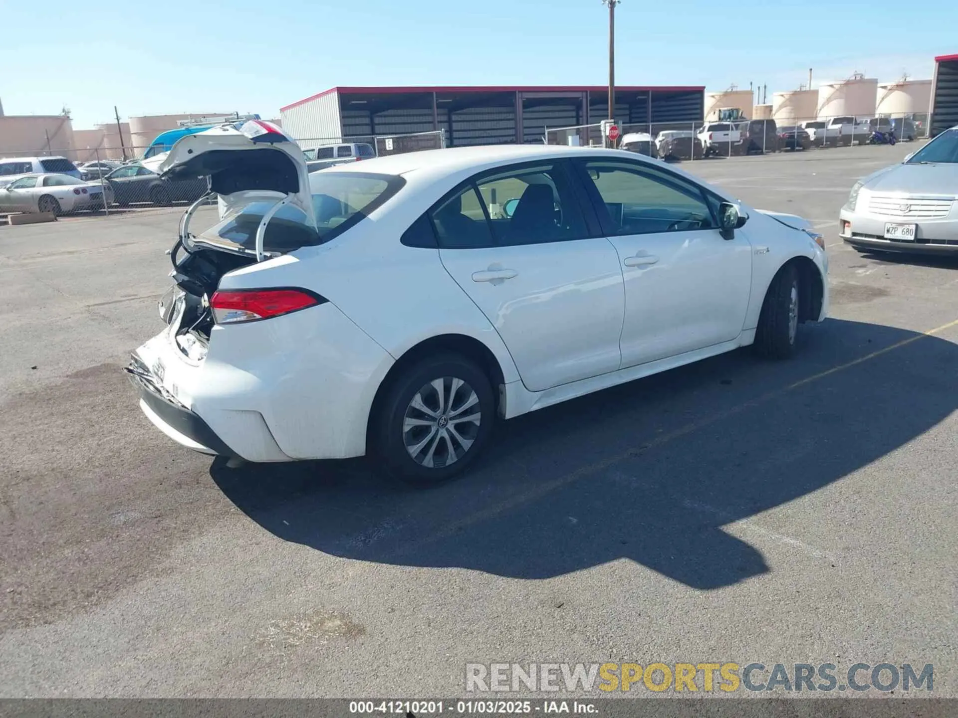 4 fotografías del automóvil dañado JTDEBRBE7LJ009256 TOYOTA COROLLA 2020
