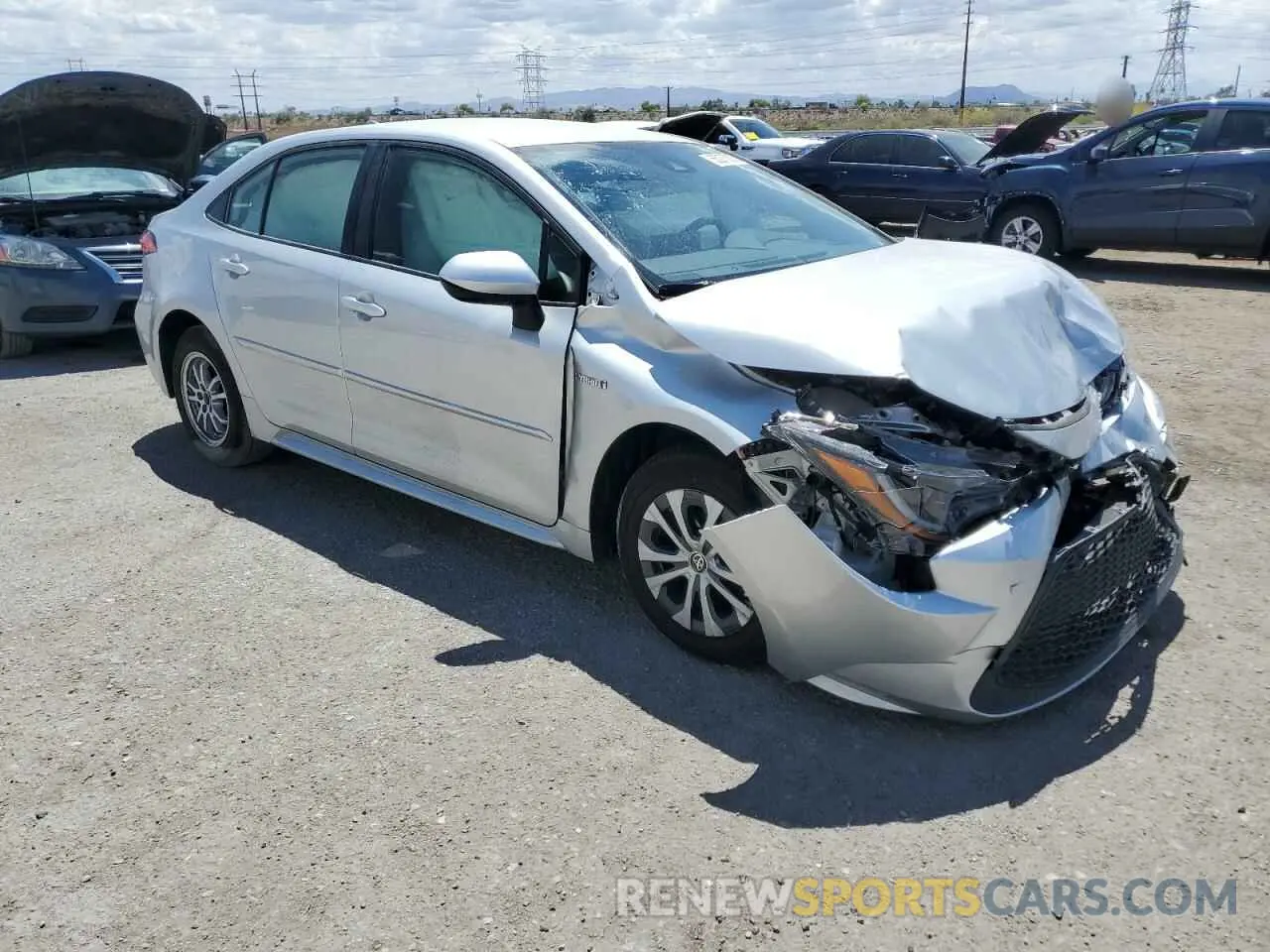 4 fotografías del automóvil dañado JTDEBRBE7LJ009287 TOYOTA COROLLA 2020