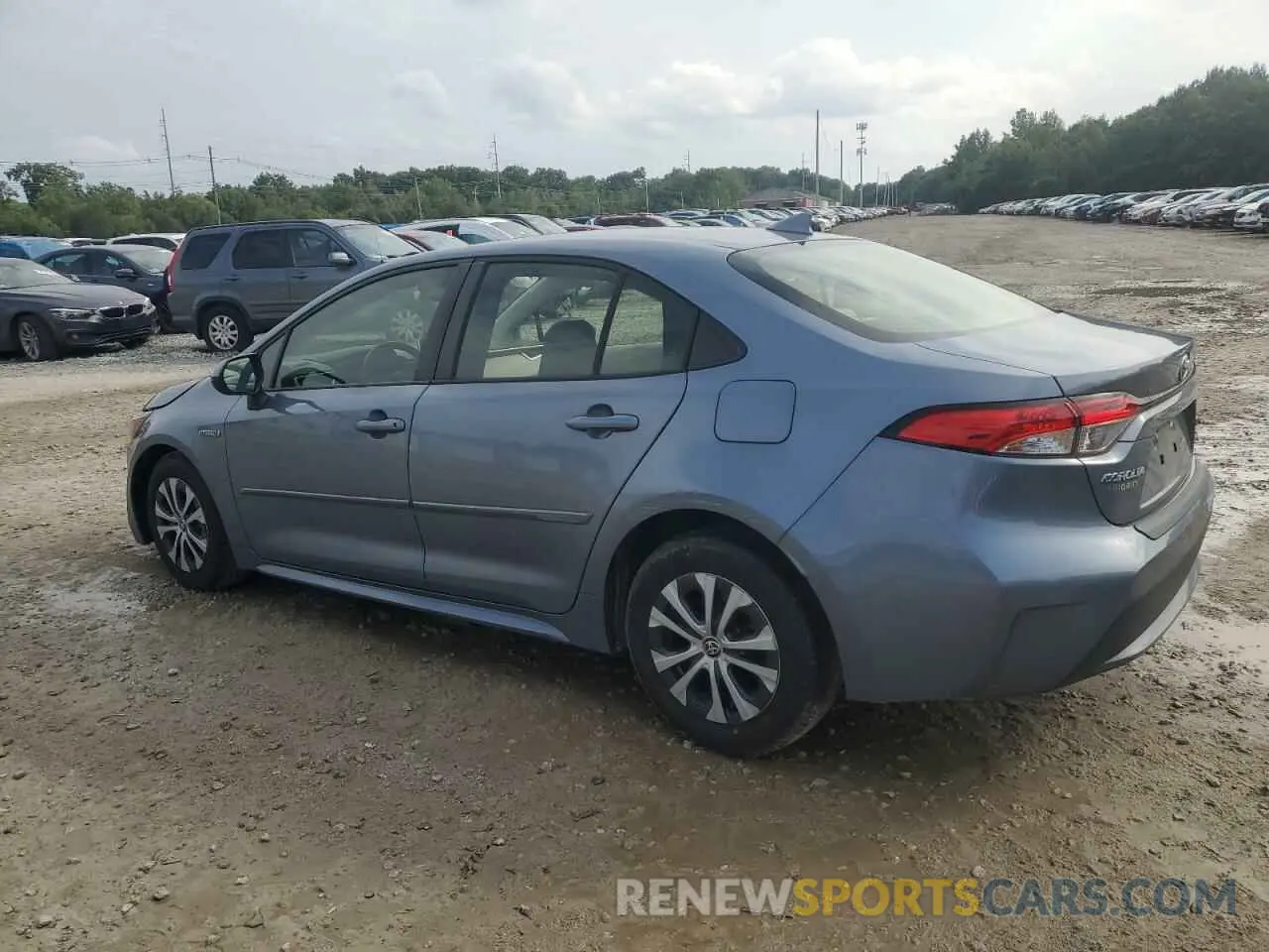2 fotografías del automóvil dañado JTDEBRBE7LJ010262 TOYOTA COROLLA 2020