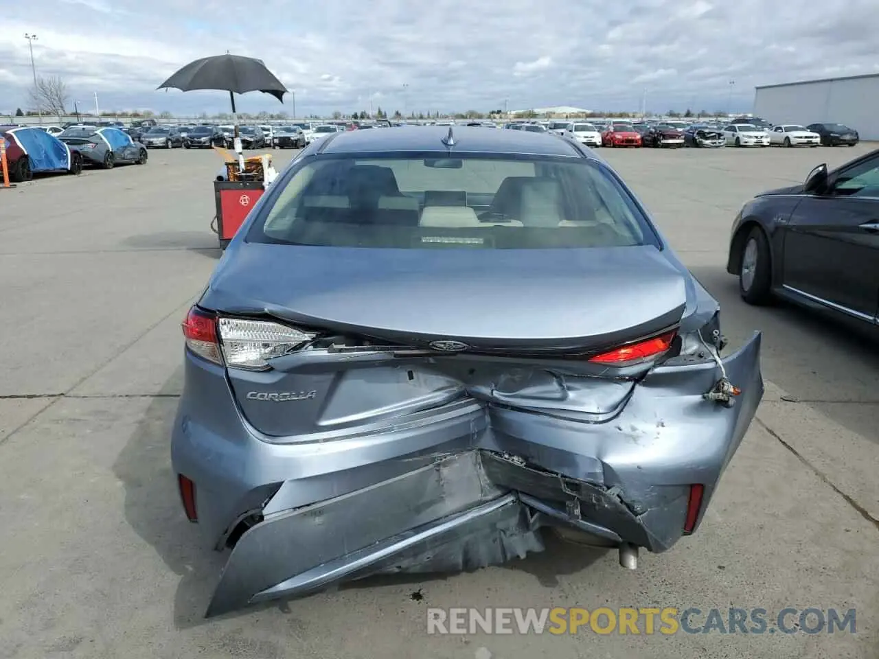 6 fotografías del automóvil dañado JTDEBRBE7LJ016367 TOYOTA COROLLA 2020
