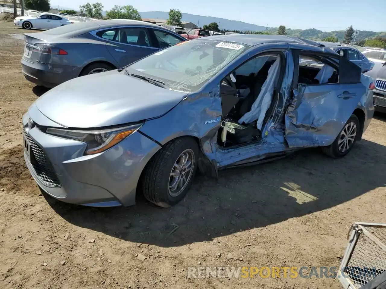 1 fotografías del automóvil dañado JTDEBRBE7LJ024064 TOYOTA COROLLA 2020