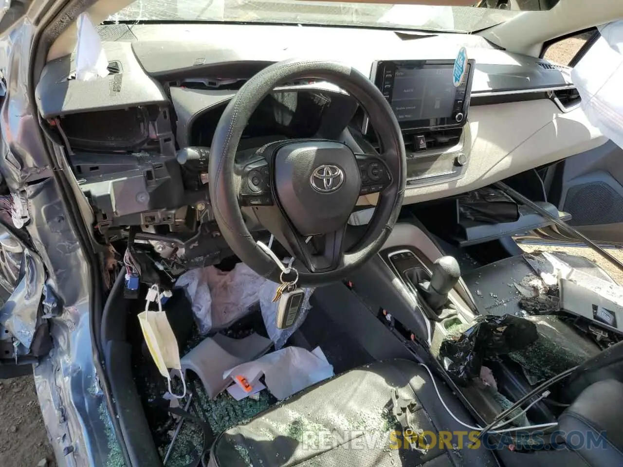8 fotografías del automóvil dañado JTDEBRBE7LJ024064 TOYOTA COROLLA 2020