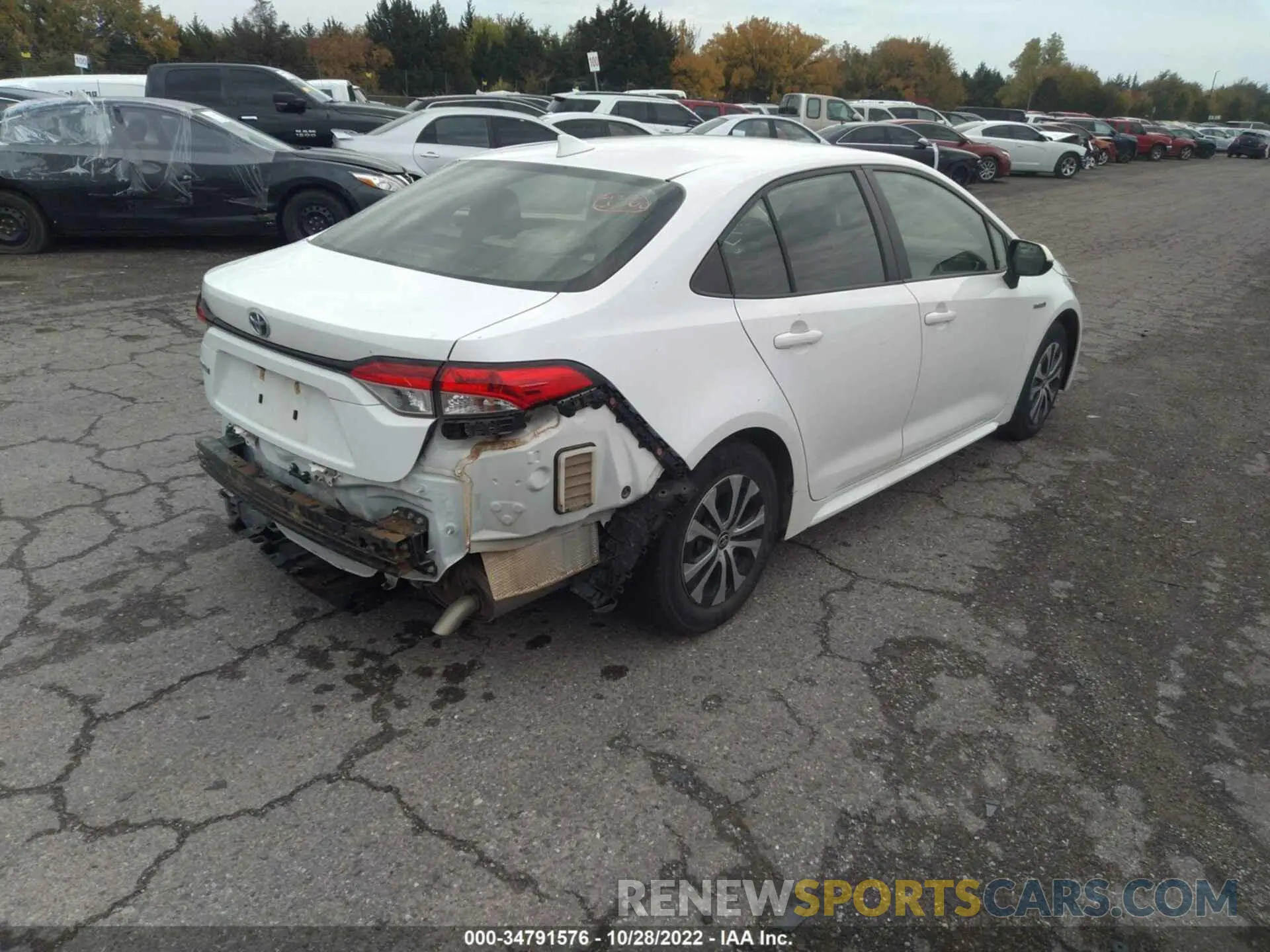 4 fotografías del automóvil dañado JTDEBRBE7LJ028289 TOYOTA COROLLA 2020
