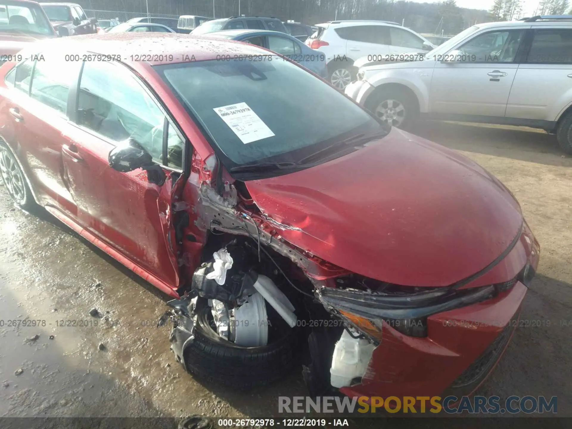 1 fotografías del automóvil dañado JTDEBRBE8LJ002168 TOYOTA COROLLA 2020