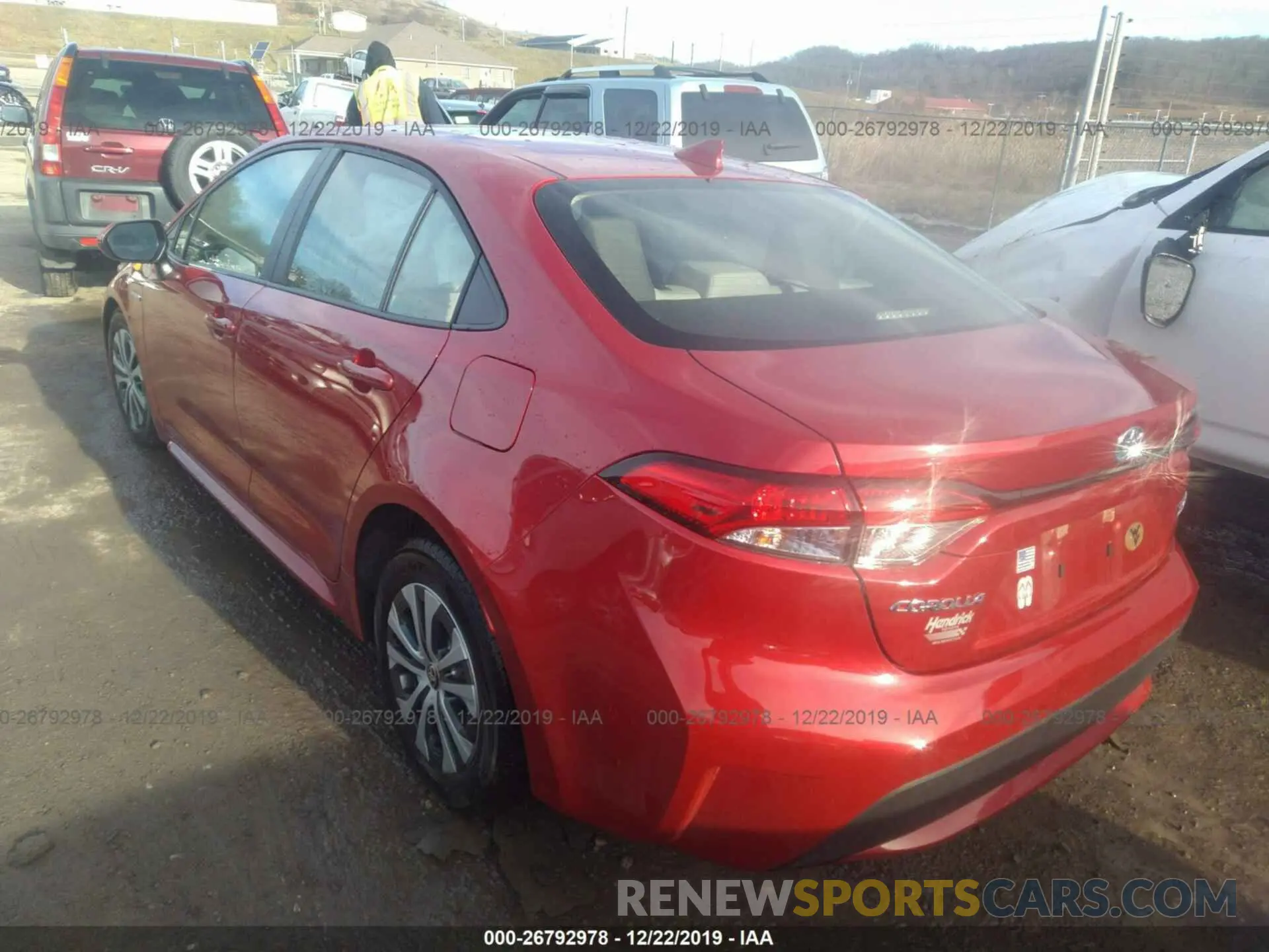 3 fotografías del automóvil dañado JTDEBRBE8LJ002168 TOYOTA COROLLA 2020