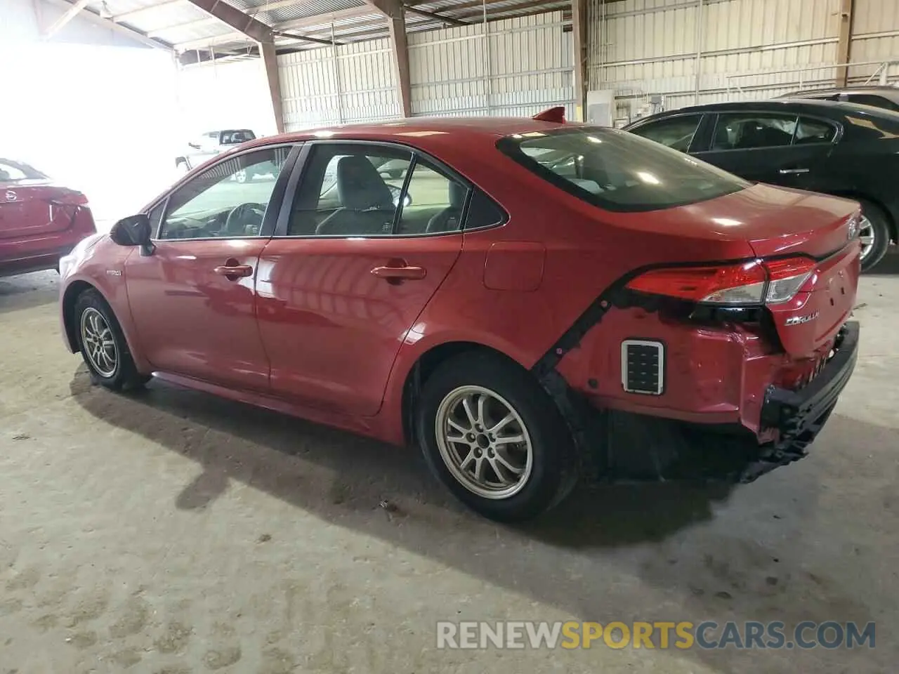 2 fotografías del automóvil dañado JTDEBRBE8LJ002624 TOYOTA COROLLA 2020