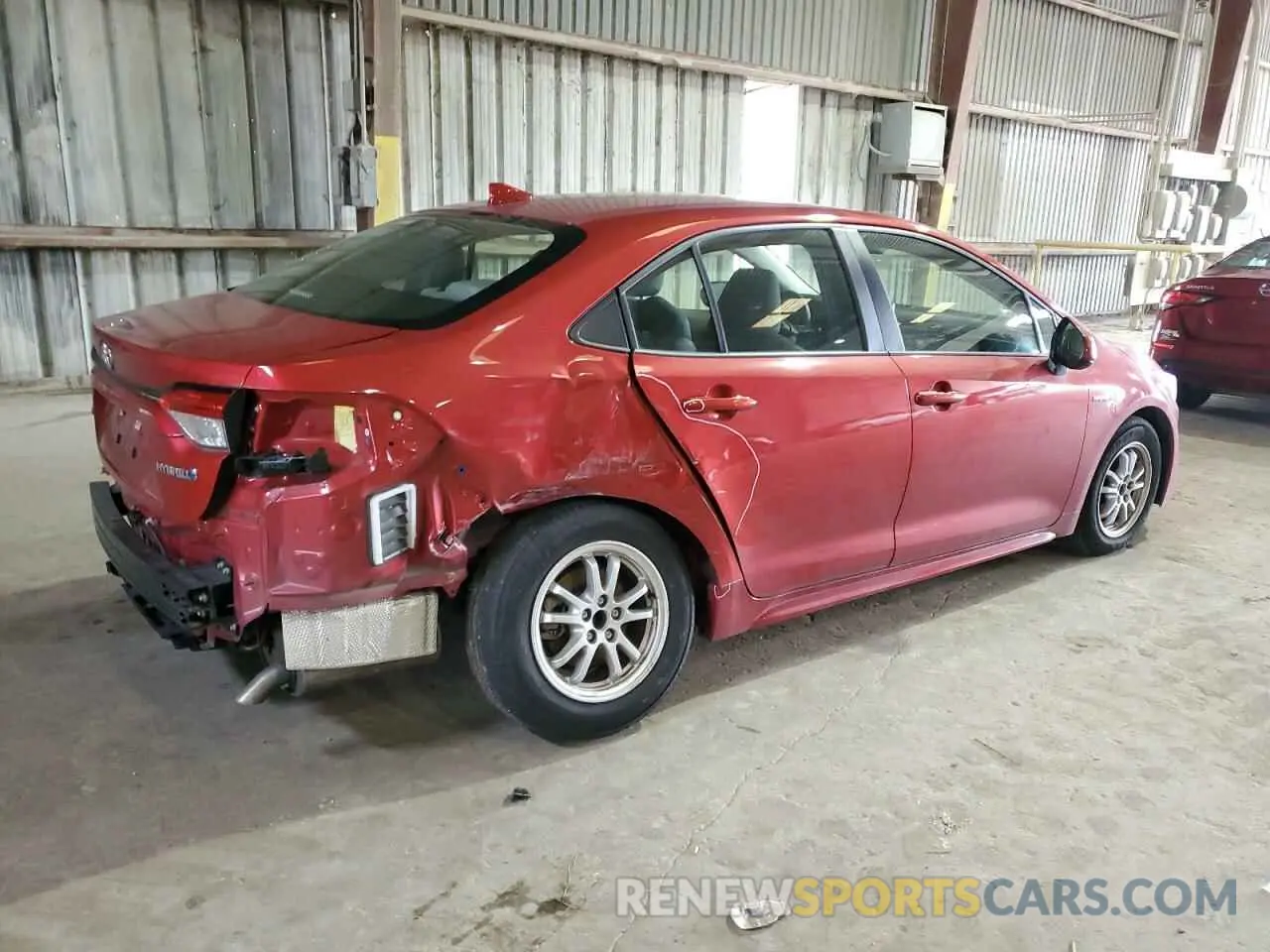 3 fotografías del automóvil dañado JTDEBRBE8LJ002624 TOYOTA COROLLA 2020