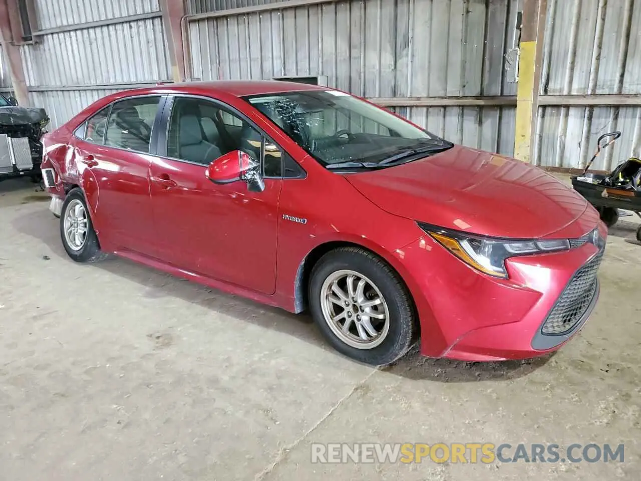 4 fotografías del automóvil dañado JTDEBRBE8LJ002624 TOYOTA COROLLA 2020