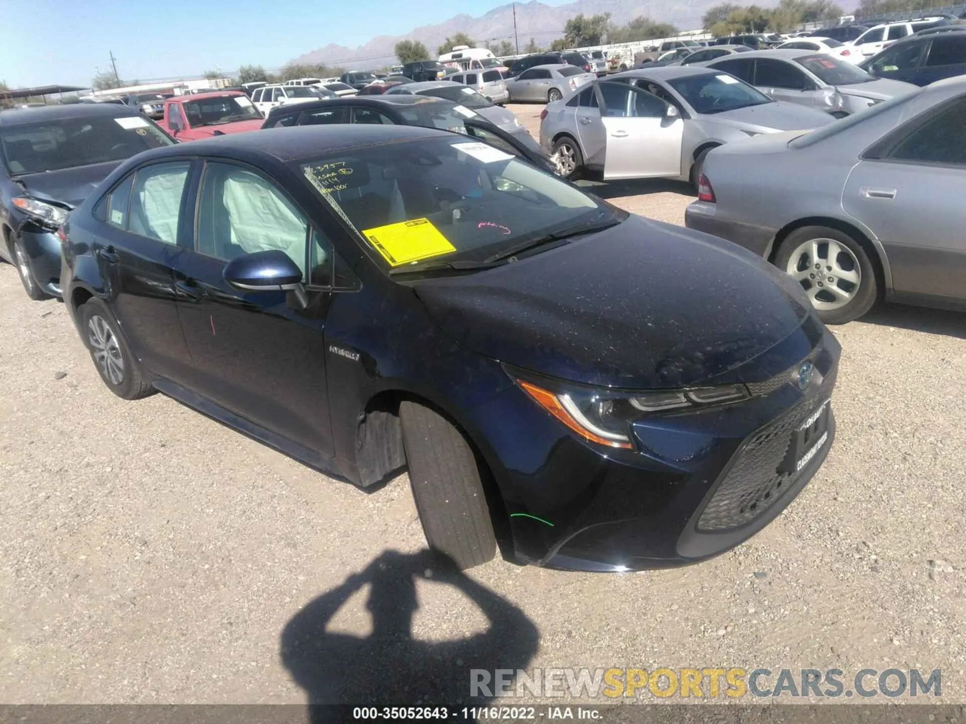 1 fotografías del automóvil dañado JTDEBRBE8LJ005331 TOYOTA COROLLA 2020