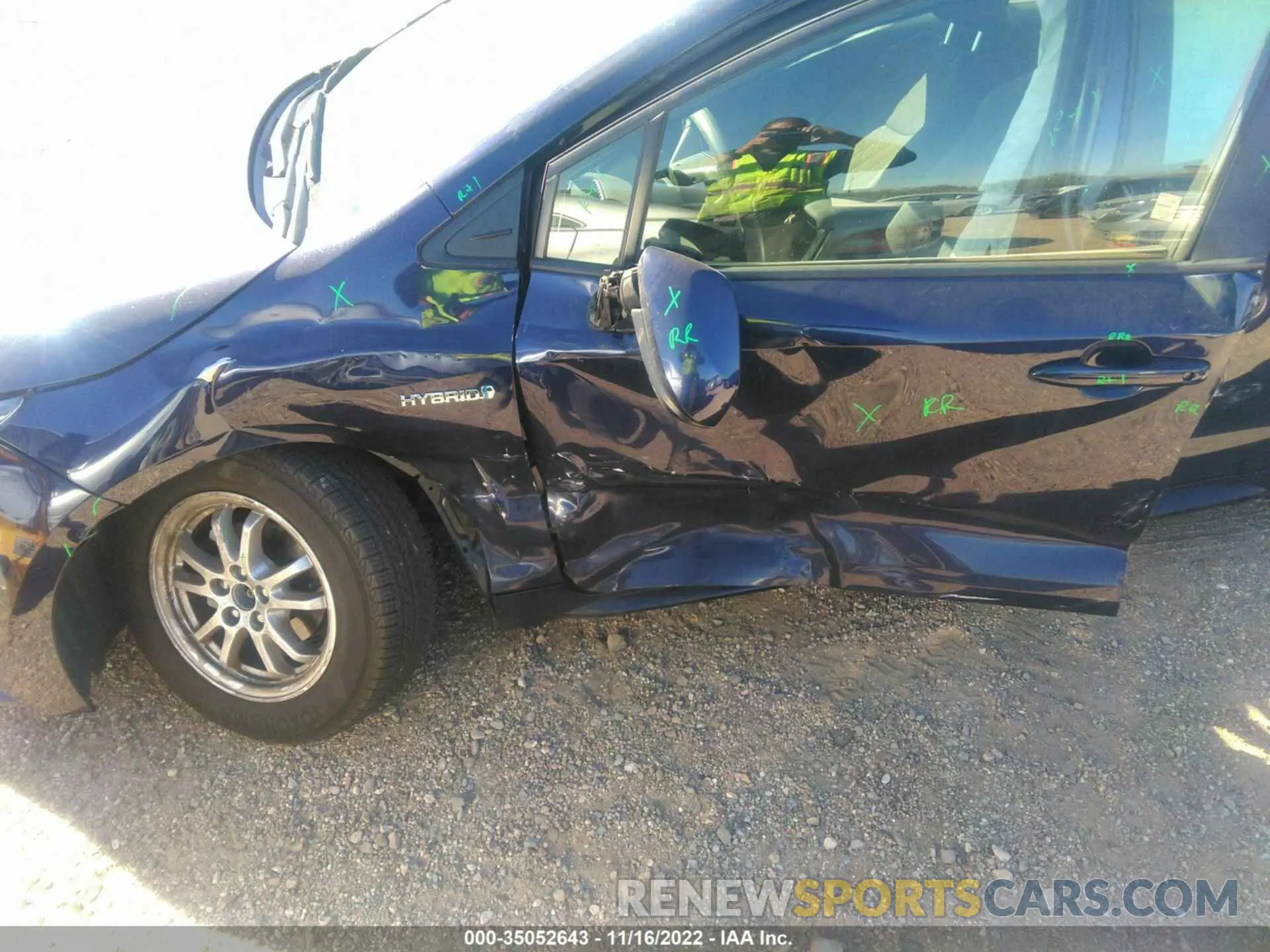 6 fotografías del automóvil dañado JTDEBRBE8LJ005331 TOYOTA COROLLA 2020