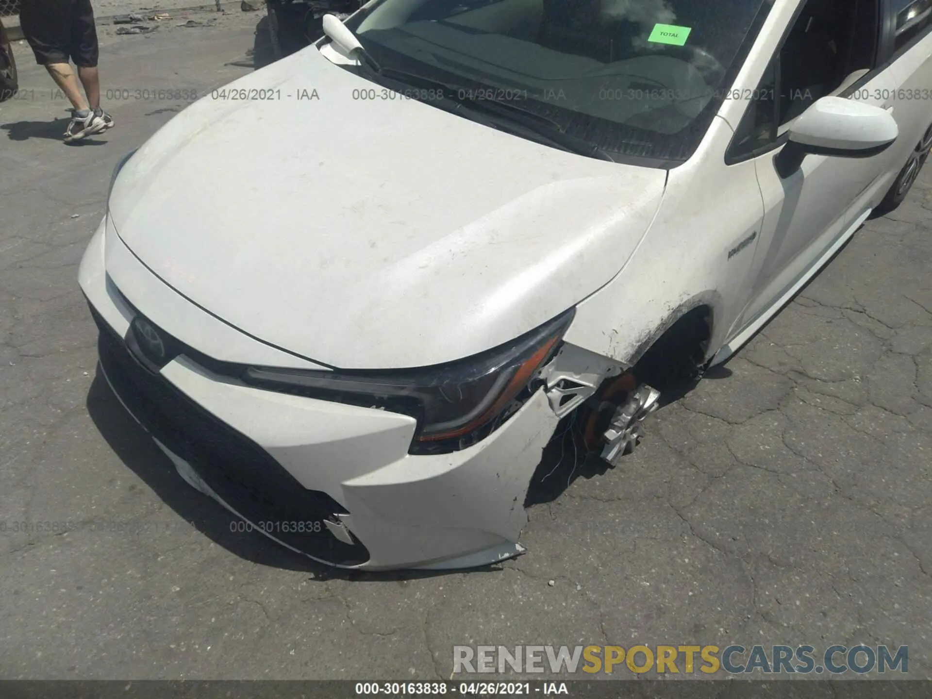 6 fotografías del automóvil dañado JTDEBRBE8LJ018872 TOYOTA COROLLA 2020