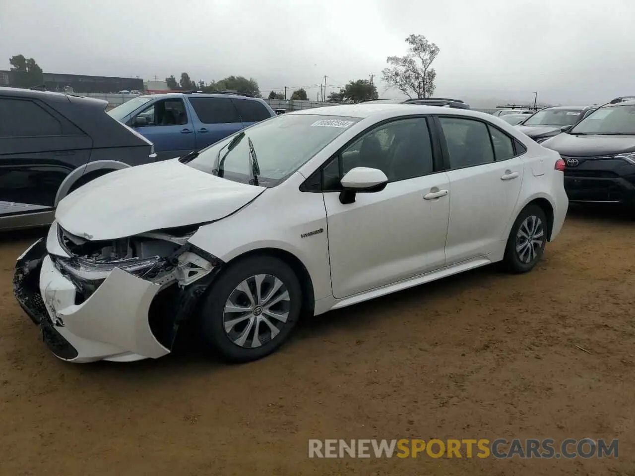 1 fotografías del automóvil dañado JTDEBRBE8LJ019231 TOYOTA COROLLA 2020