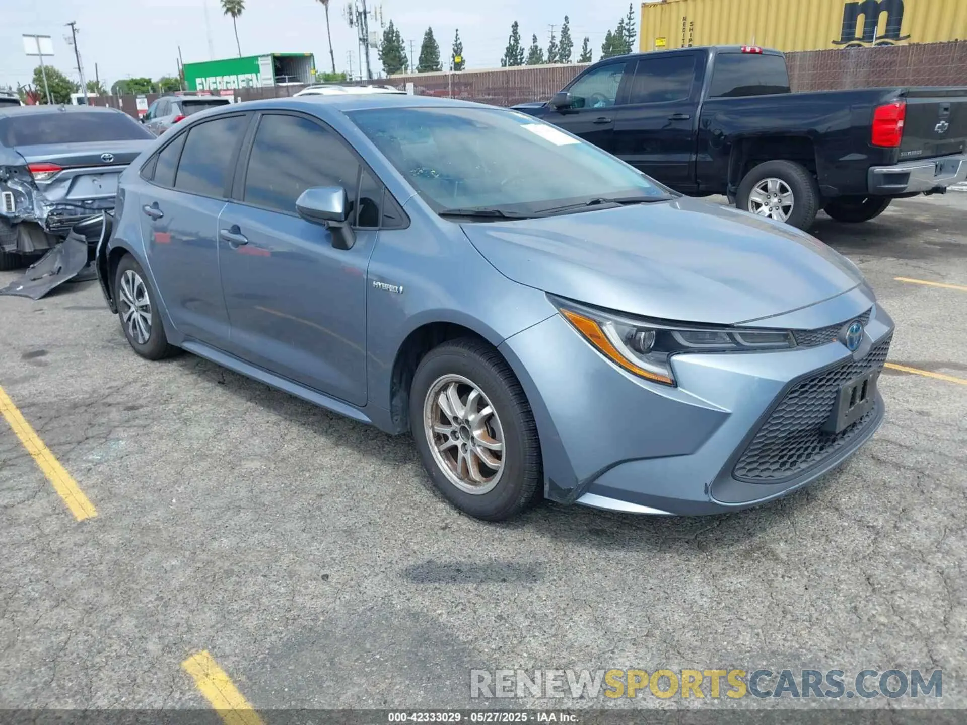 1 fotografías del automóvil dañado JTDEBRBE9LJ000512 TOYOTA COROLLA 2020