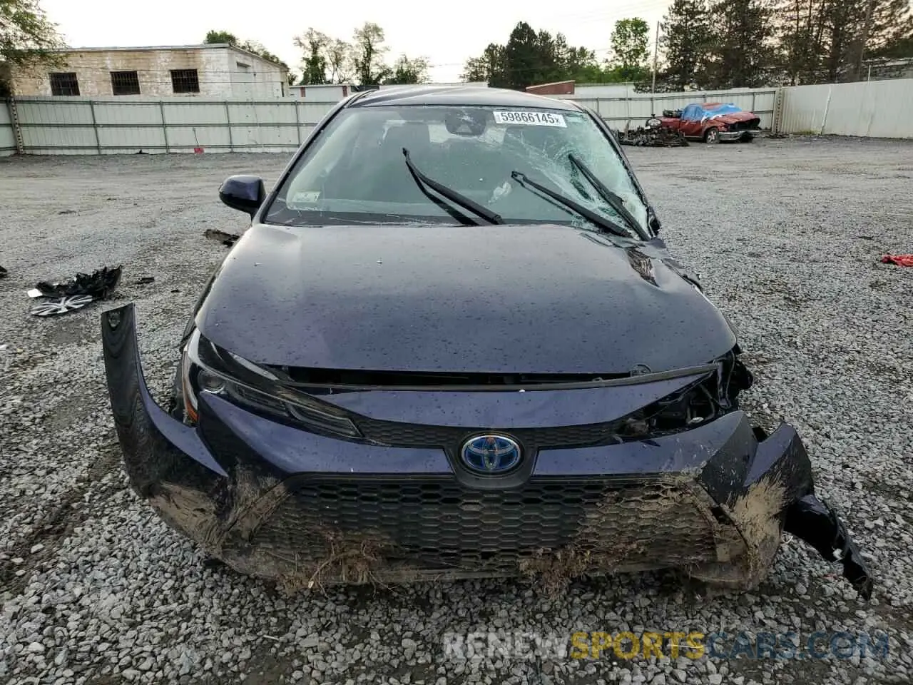 5 fotografías del automóvil dañado JTDEBRBE9LJ003619 TOYOTA COROLLA 2020