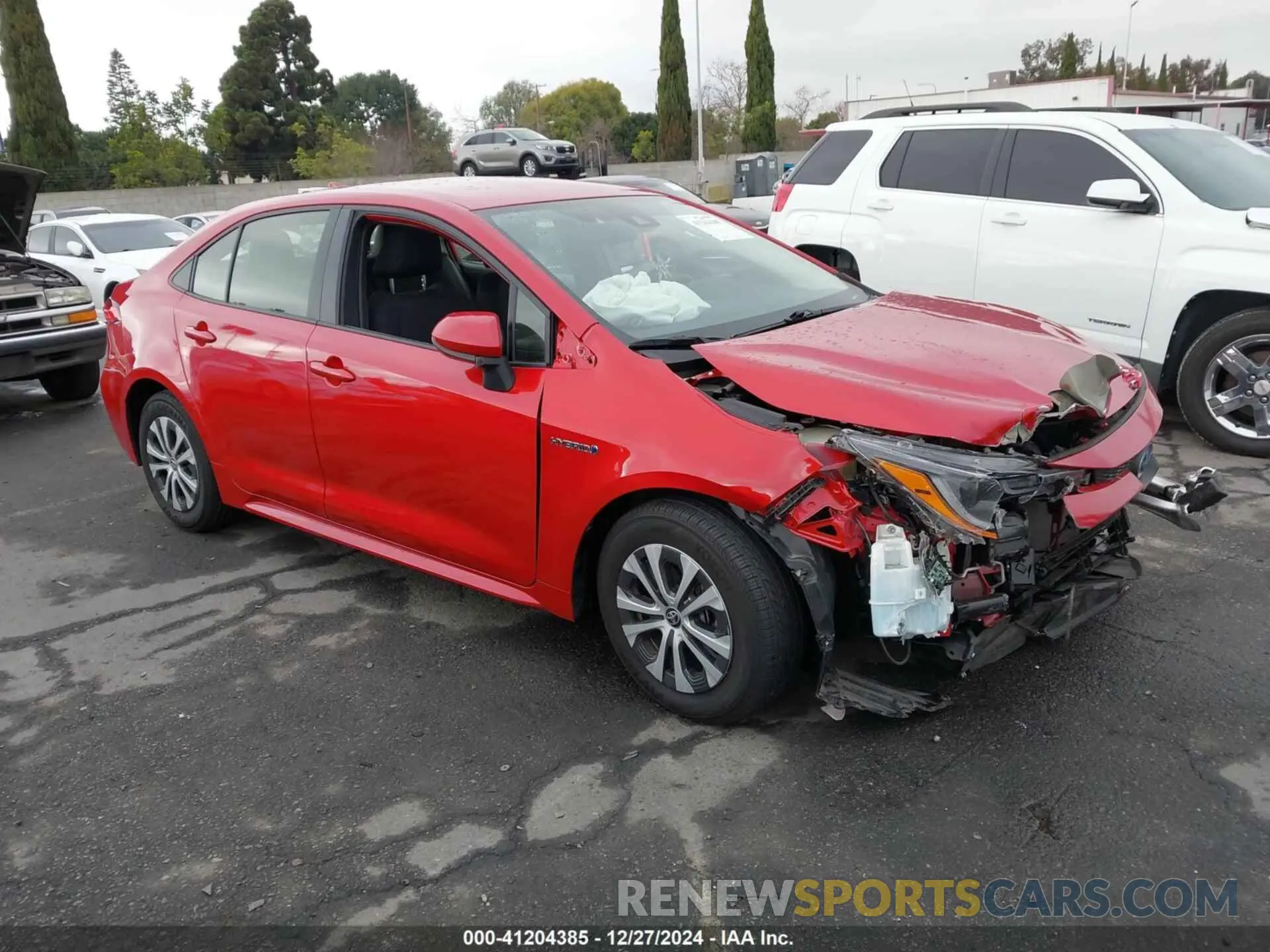 1 fotografías del automóvil dañado JTDEBRBE9LJ005290 TOYOTA COROLLA 2020