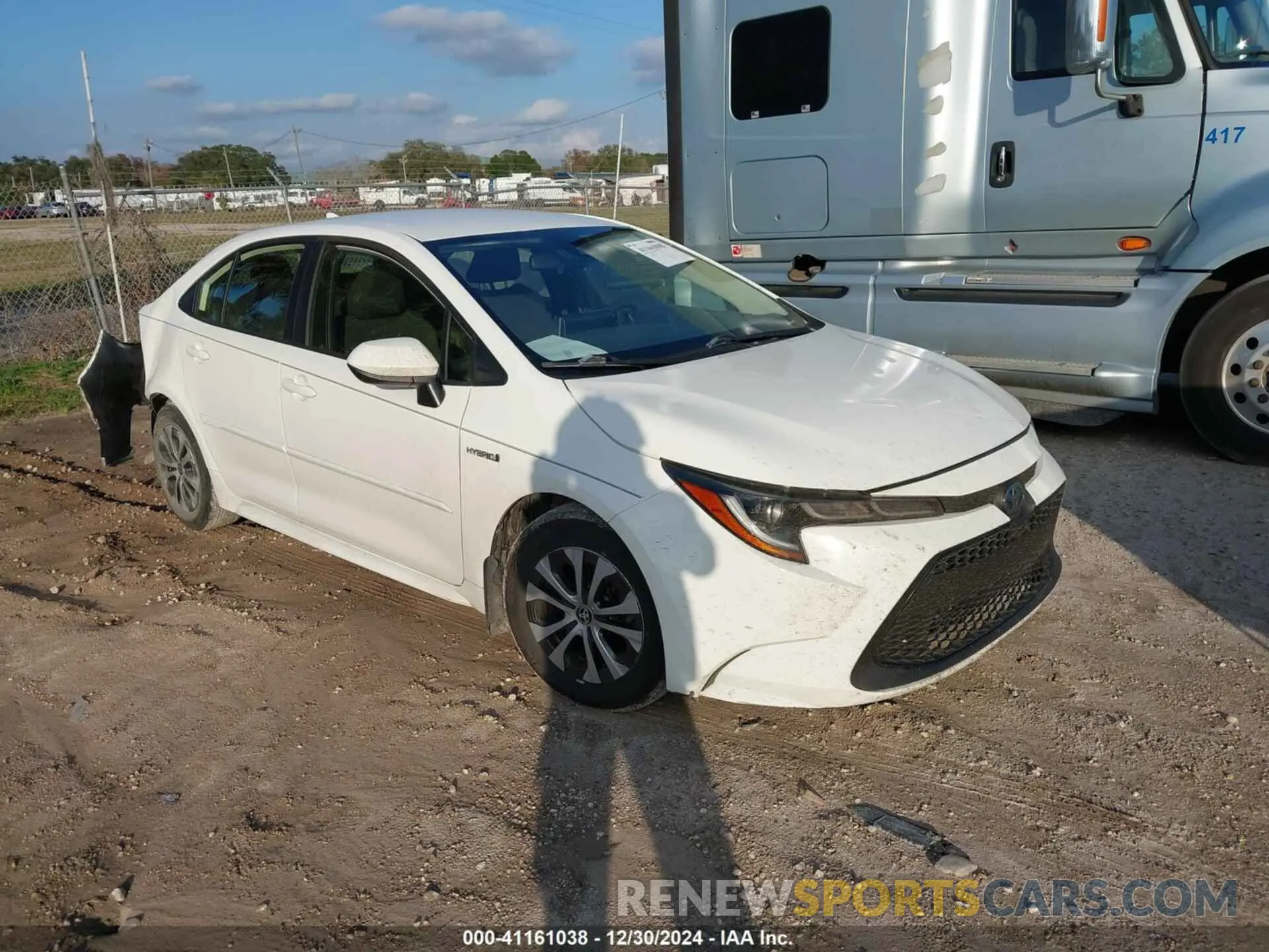1 fotografías del automóvil dañado JTDEBRBE9LJ005841 TOYOTA COROLLA 2020