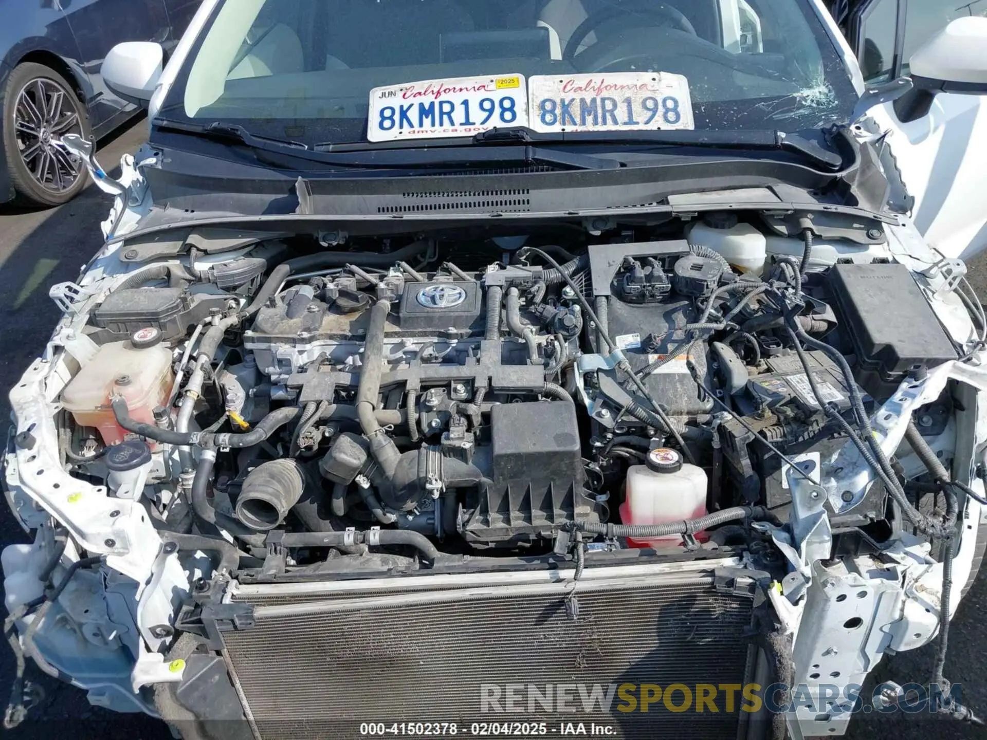 10 fotografías del automóvil dañado JTDEBRBE9LJ006424 TOYOTA COROLLA 2020