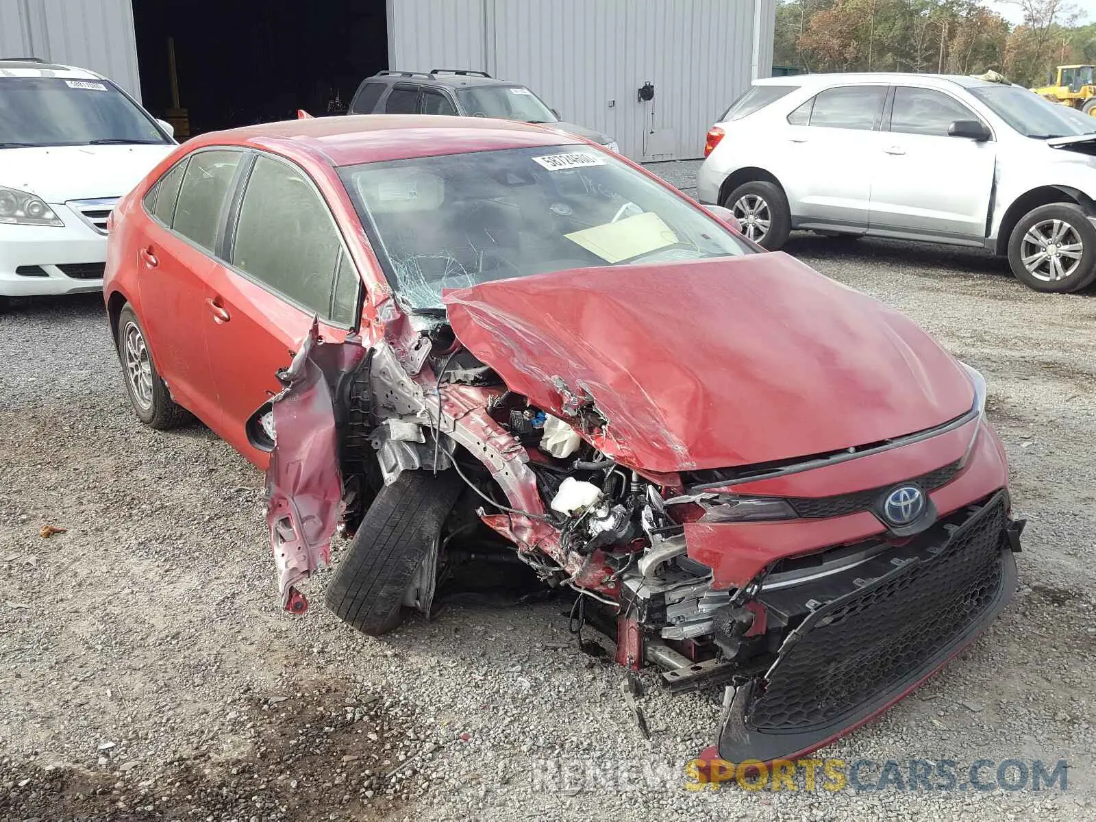 1 fotografías del automóvil dañado JTDEBRBE9LJ008710 TOYOTA COROLLA 2020