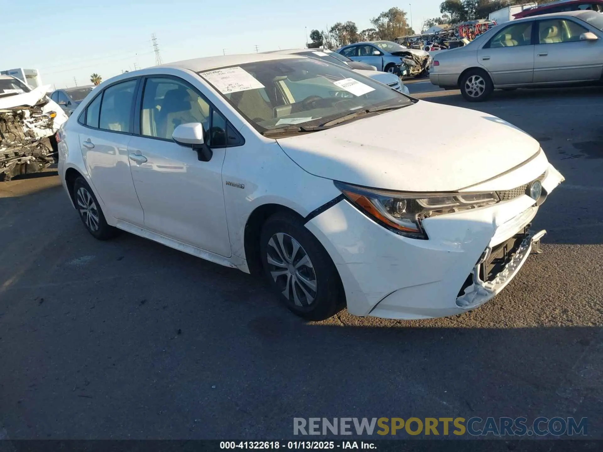 1 fotografías del automóvil dañado JTDEBRBE9LJ017911 TOYOTA COROLLA 2020