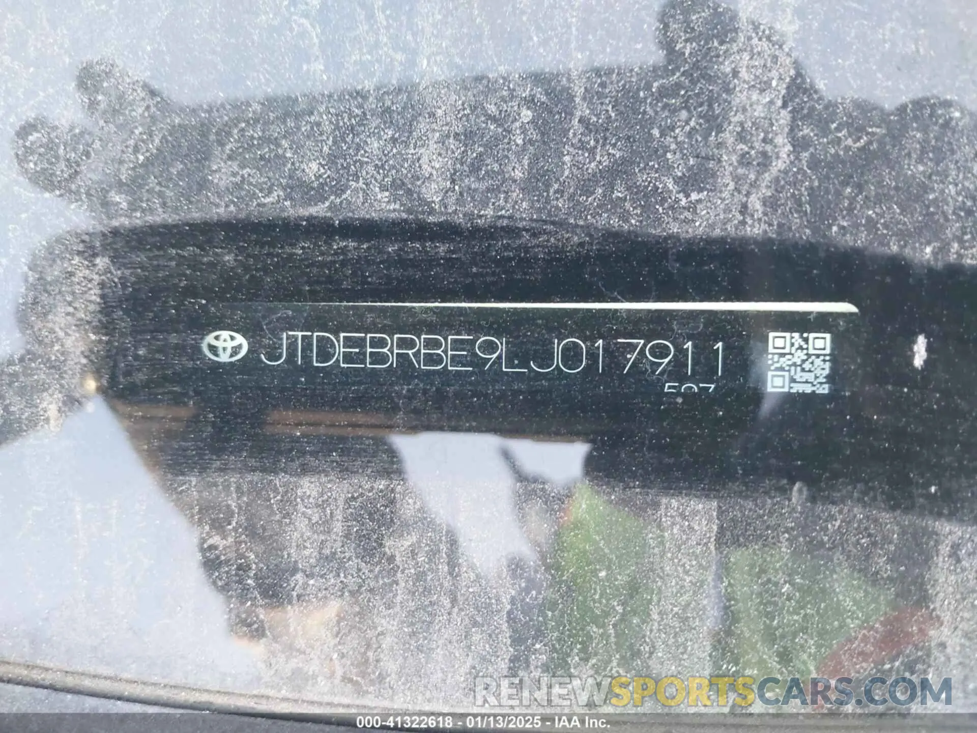 9 fotografías del automóvil dañado JTDEBRBE9LJ017911 TOYOTA COROLLA 2020