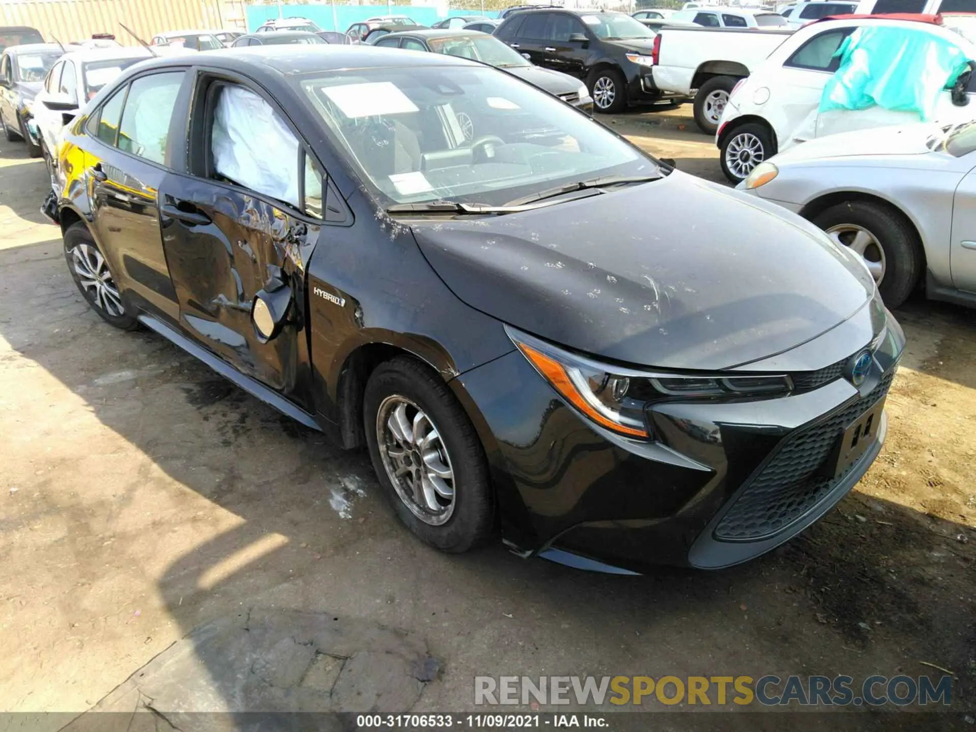1 fotografías del automóvil dañado JTDEBRBE9LJ023594 TOYOTA COROLLA 2020