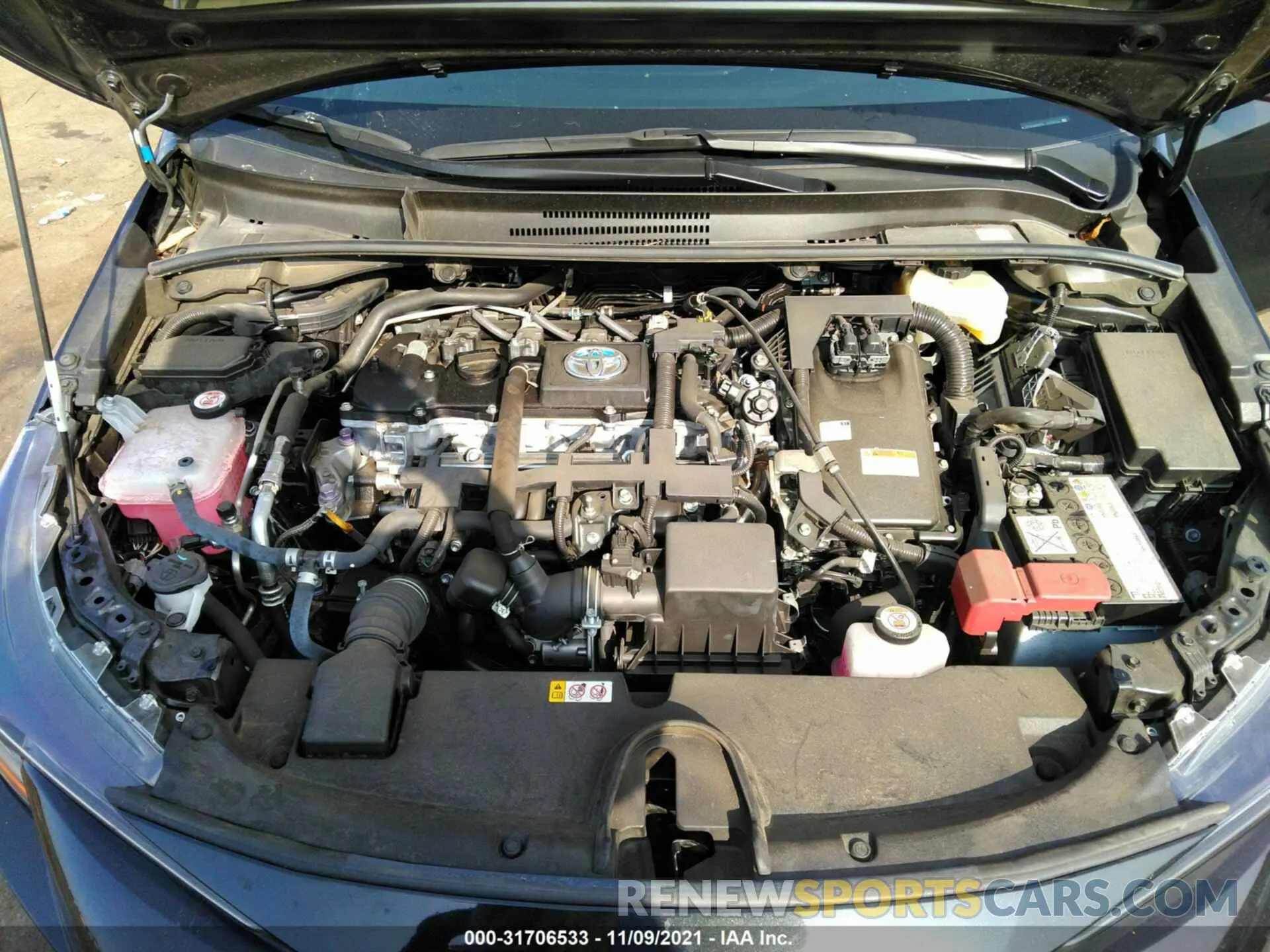 10 fotografías del automóvil dañado JTDEBRBE9LJ023594 TOYOTA COROLLA 2020
