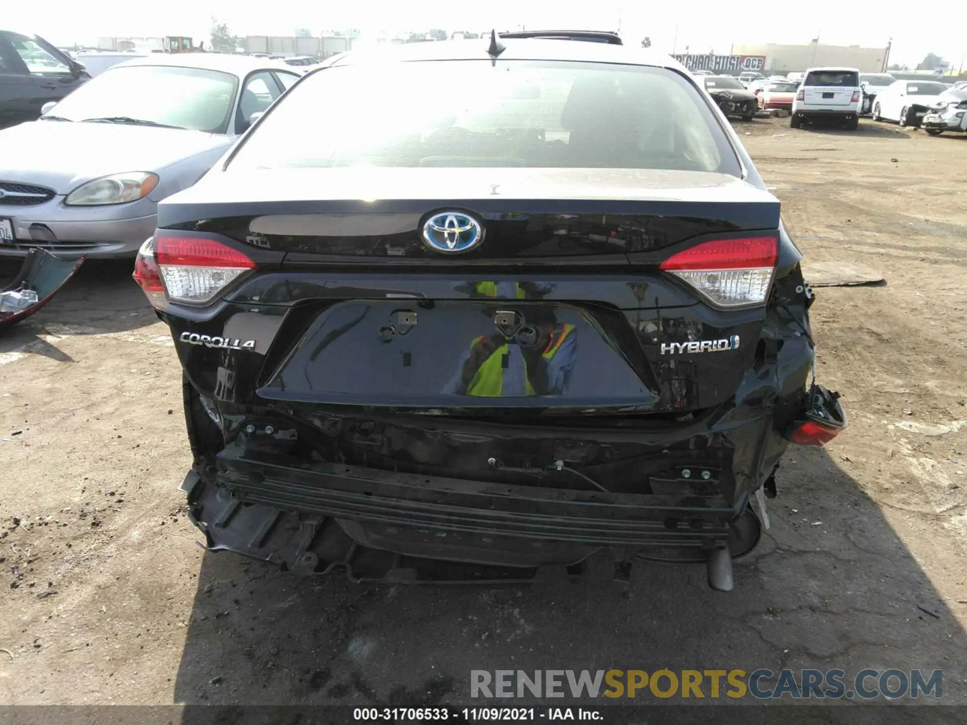 6 fotografías del automóvil dañado JTDEBRBE9LJ023594 TOYOTA COROLLA 2020