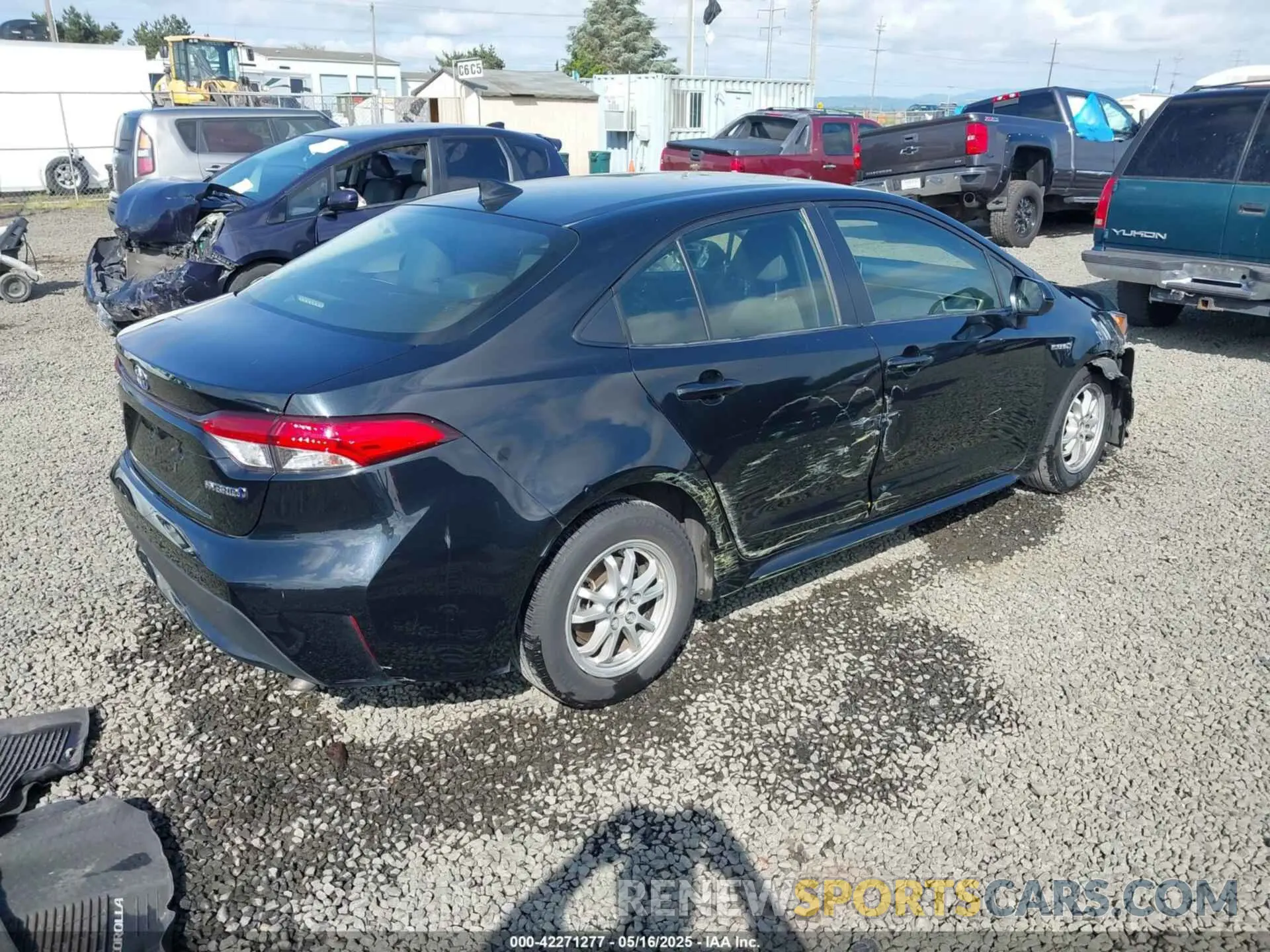 4 fotografías del automóvil dañado JTDEBRBE9LJ028245 TOYOTA COROLLA 2020