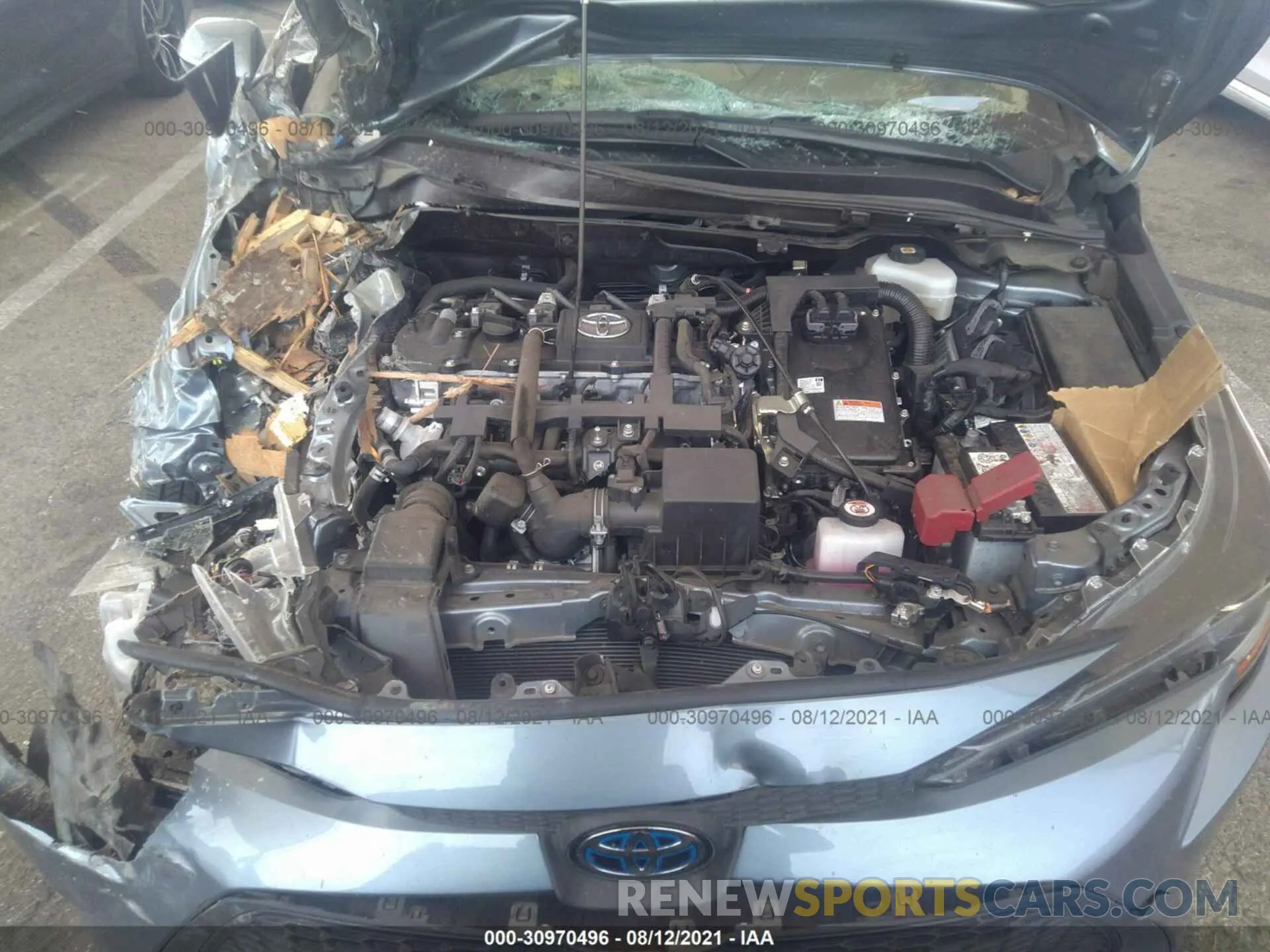 10 fotografías del automóvil dañado JTDEBRBE9LJ029797 TOYOTA COROLLA 2020