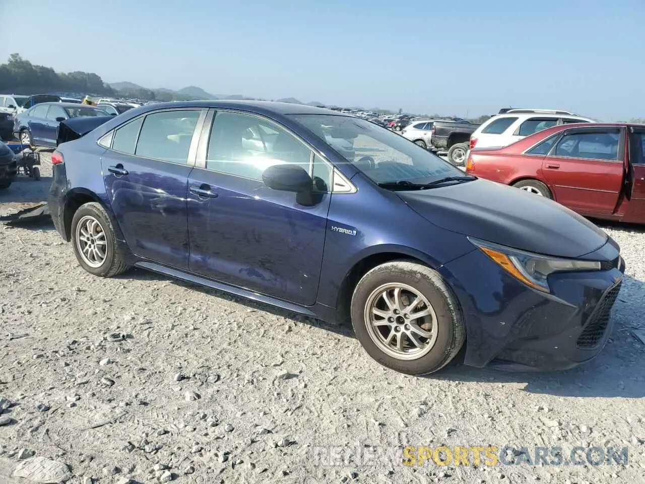 4 fotografías del automóvil dañado JTDEBRBE9LJ030478 TOYOTA COROLLA 2020