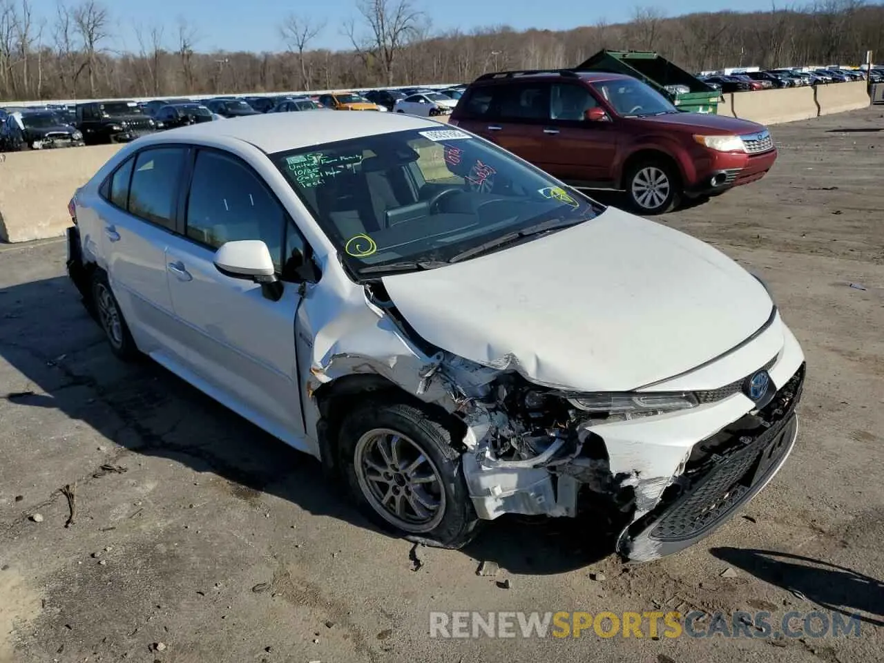 4 fotografías del automóvil dañado JTDEBRBEXLJ000440 TOYOTA COROLLA 2020
