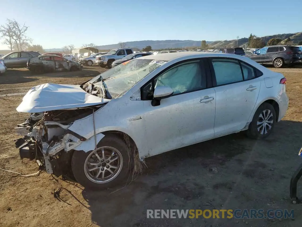 1 fotografías del automóvil dañado JTDEBRBEXLJ014029 TOYOTA COROLLA 2020