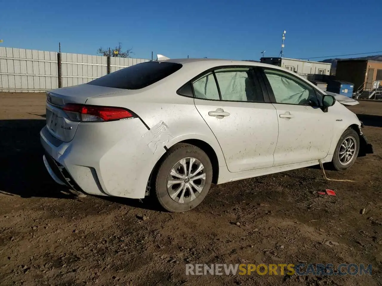 3 fotografías del automóvil dañado JTDEBRBEXLJ014029 TOYOTA COROLLA 2020