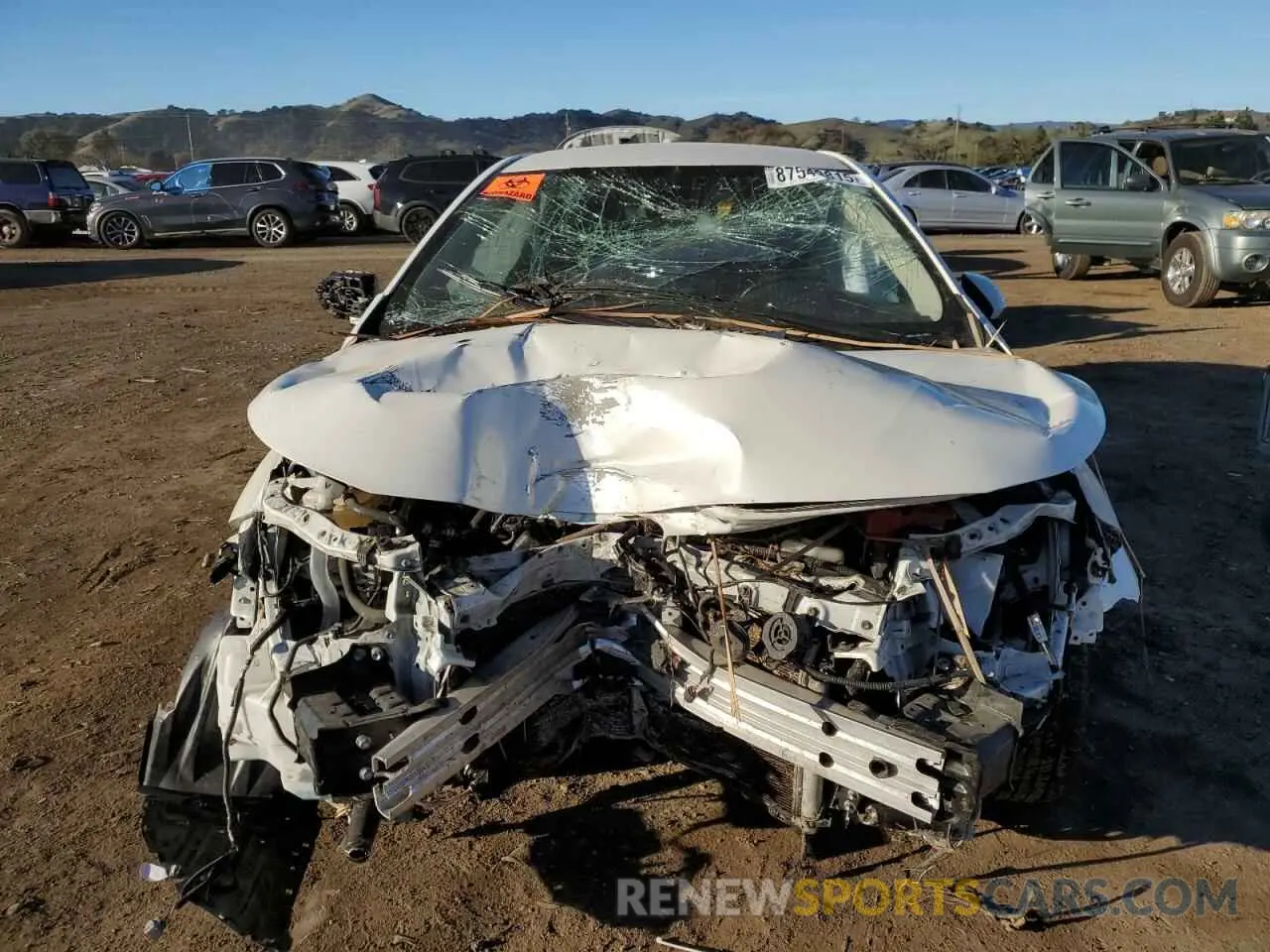 5 fotografías del automóvil dañado JTDEBRBEXLJ014029 TOYOTA COROLLA 2020