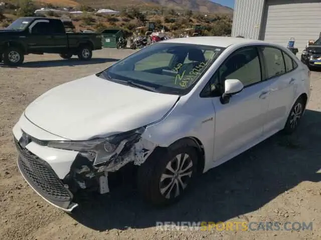 2 fotografías del automóvil dañado JTDEBRBEXLJ019974 TOYOTA COROLLA 2020