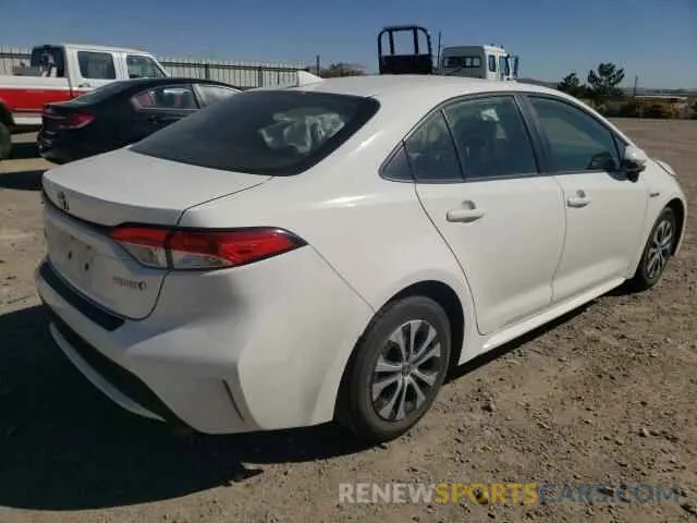 4 fotografías del automóvil dañado JTDEBRBEXLJ019974 TOYOTA COROLLA 2020