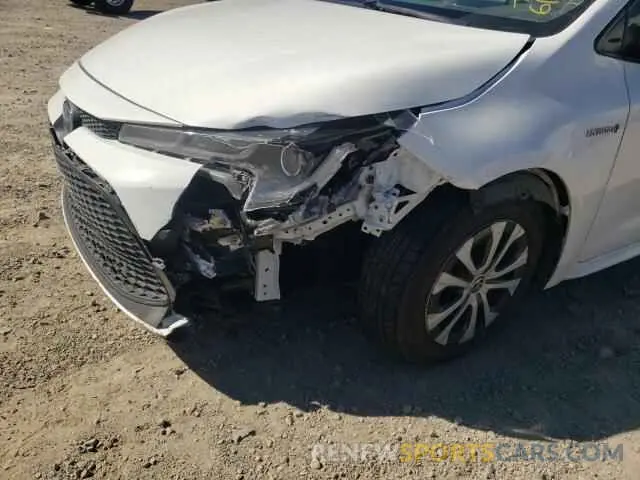 9 fotografías del automóvil dañado JTDEBRBEXLJ019974 TOYOTA COROLLA 2020